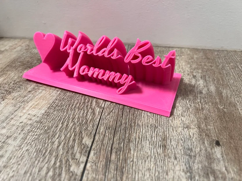 Worlds Best Mommy – Bảng để bàn tặng Mẹ - Image 4