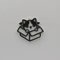 Móc khóa chú mèo trong hộp (Cute Cat In a Box) siêu đáng yêu - Thumbnail 1