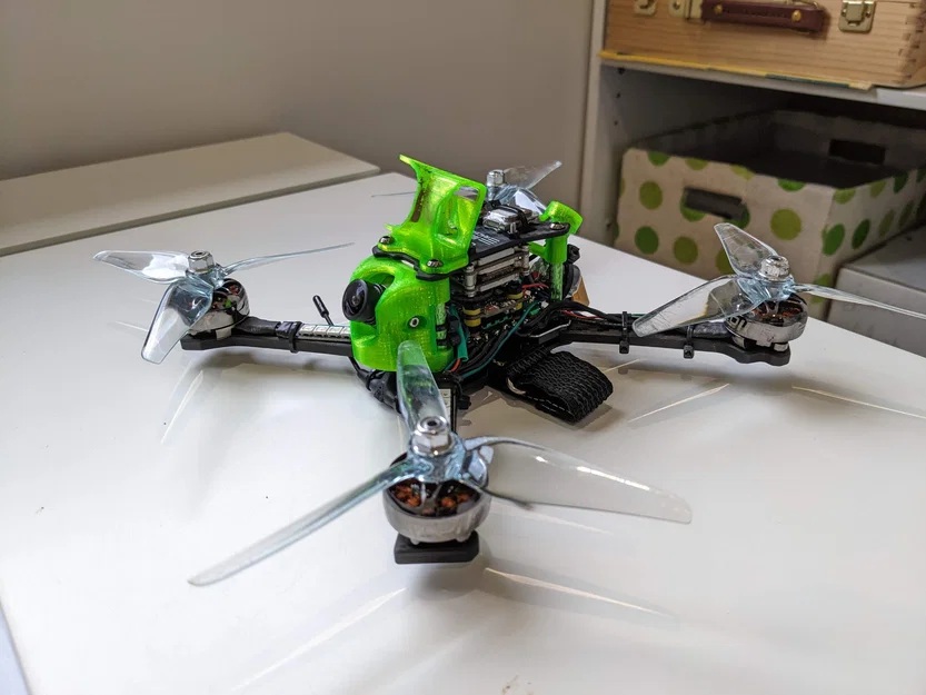 Ngàm gắn camera CADDX Vista cho GEPRC Racer - File in 3D FPV - Image 1