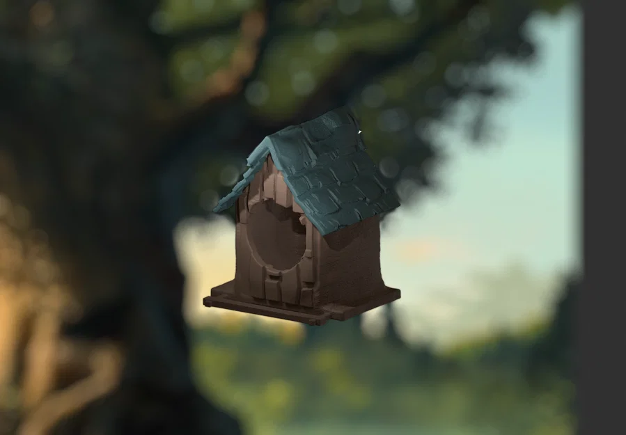 Mẫu Nhà Chim Fantasy 3D - Thiết Kế Cổ Tích Trang Trí Khu Vườn - Image 1