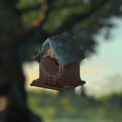 Mẫu Nhà Chim Fantasy 3D - Thiết Kế Cổ Tích Trang Trí Khu Vườn