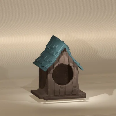 Mẫu Nhà Chim Fantasy 3D - Thiết Kế Cổ Tích Trang Trí Khu Vườn