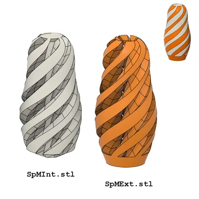 Mô hình Búp bê Nga xoắn ốc (Spiral Matryoshka) - Đồ chơi Fidget độc đáo