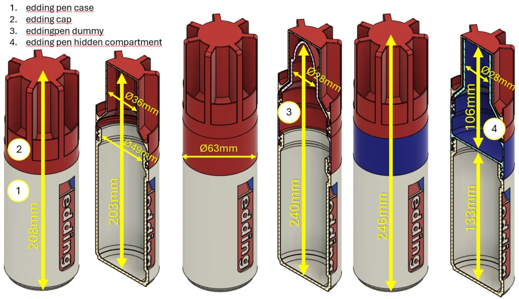 Hộp đựng bút edding (edding pen case) - Image 5