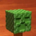 Nắp đậy bút chì hình đầu Creeper Minecraft (3D Printing Model) - Thumbnail 4