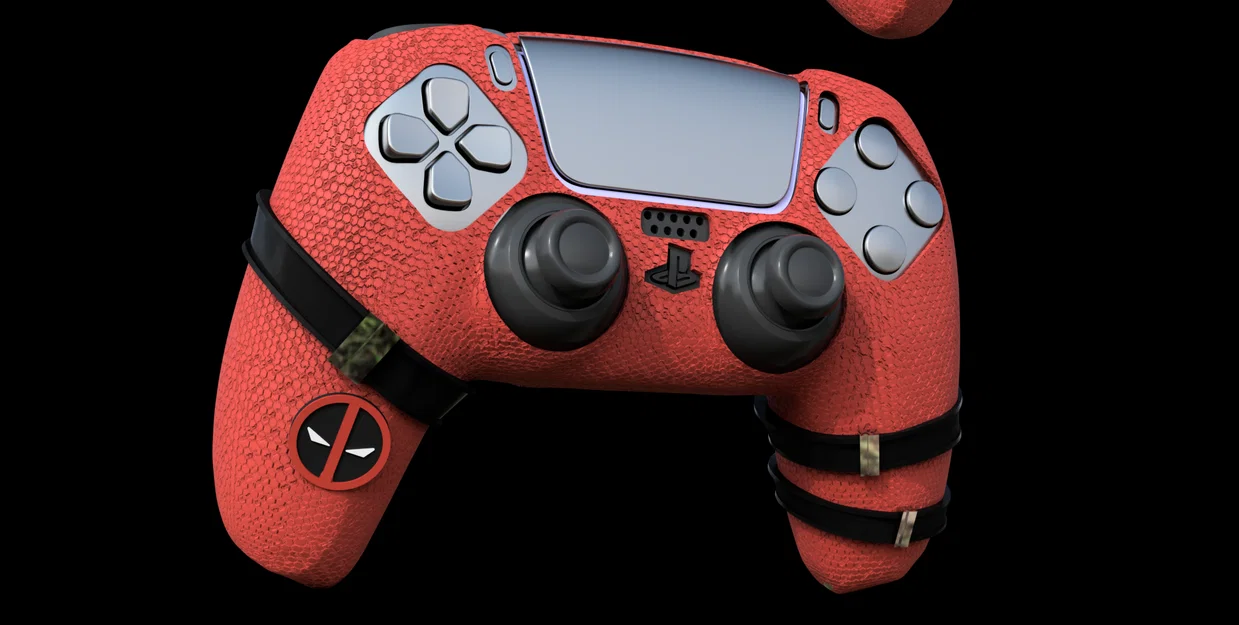 Ốp tay cầm PS5 Deadpool (Deadpool PS5 controller case) - Image 1