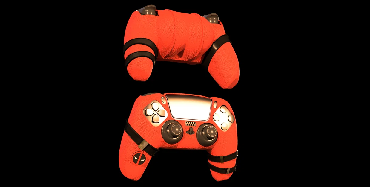 Ốp tay cầm PS5 Deadpool (Deadpool PS5 controller case) - Image 3