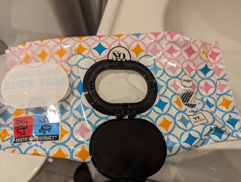 Nắp đậy khăn ướt tái sử dụng (Reusable wet wipes lid) - Image 3
