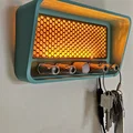 Móc treo chìa khóa kiểu radio retro thập niên 50/60 - Thumbnail 1