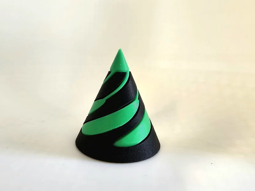 Mô hình hình nón xoắn ốc (Simple Cone) giải trí - Đồ chơi in 3D - Image 1