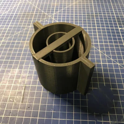Bộ khuôn đúc hình trụ (Cylinder mold) in 3D cho silicone 72mm
