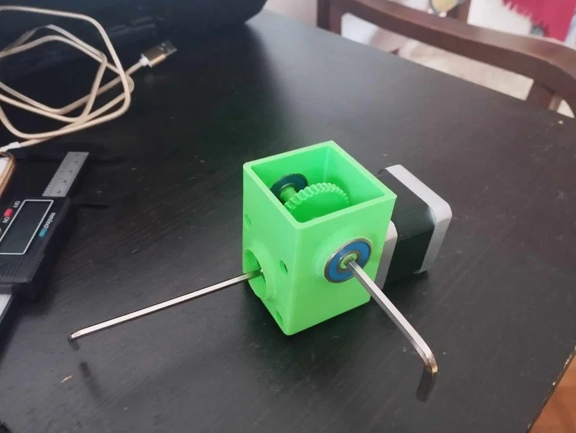 Hộp số trục vít (worm gear) tỉ số 1:40 cho động cơ NEMA - Image 1