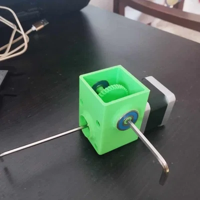 Hộp số trục vít (worm gear) tỉ số 1:40 cho động cơ NEMA