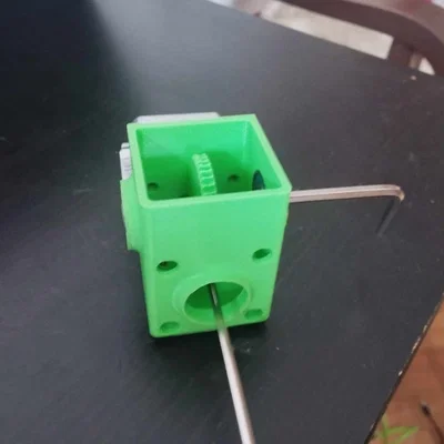 Hộp số trục vít (worm gear) tỉ số 1:40 cho động cơ NEMA