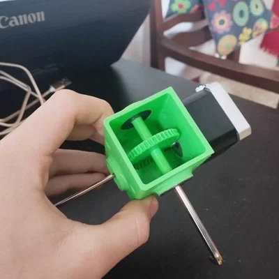 Hộp số trục vít (worm gear) tỉ số 1:40 cho động cơ NEMA
