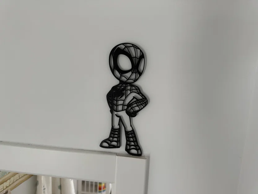 Mô hình trang trí tường Spider-Man 2D siêu dễ thương cho fan Marvel - Image 1