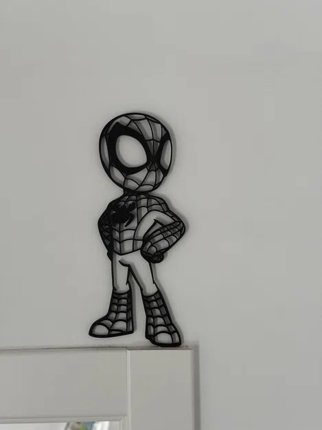 Mô hình trang trí tường Spider-Man 2D siêu dễ thương cho fan Marvel - Image 2