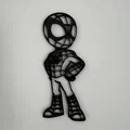 Mô hình trang trí tường Spider-Man 2D siêu dễ thương cho fan Marvel - Thumbnail 3