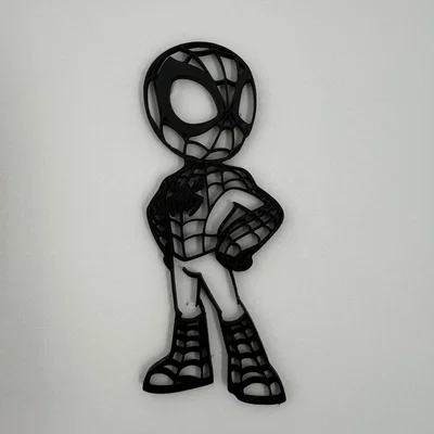 Mô hình trang trí tường Spider-Man 2D siêu dễ thương cho fan Marvel