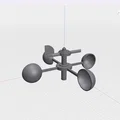 Cối đo gió Anemometer quay mượt với vòng bi in 3D (Printed Bearings) - Thumbnail 2