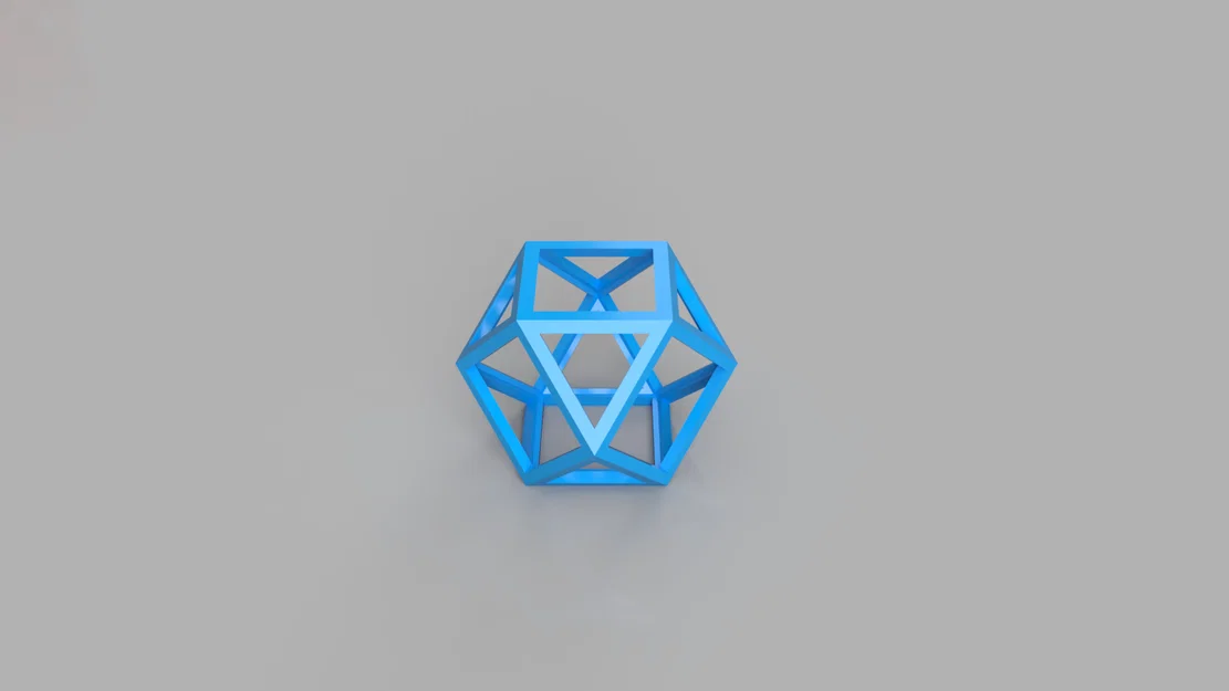 Cube Octahedron (Khối lập phương – Bát diện đều) - Image 1