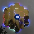 The Webbinator – Tranh treo tường gương lục giác RGB LED kiểu James Webb - Thumbnail 2