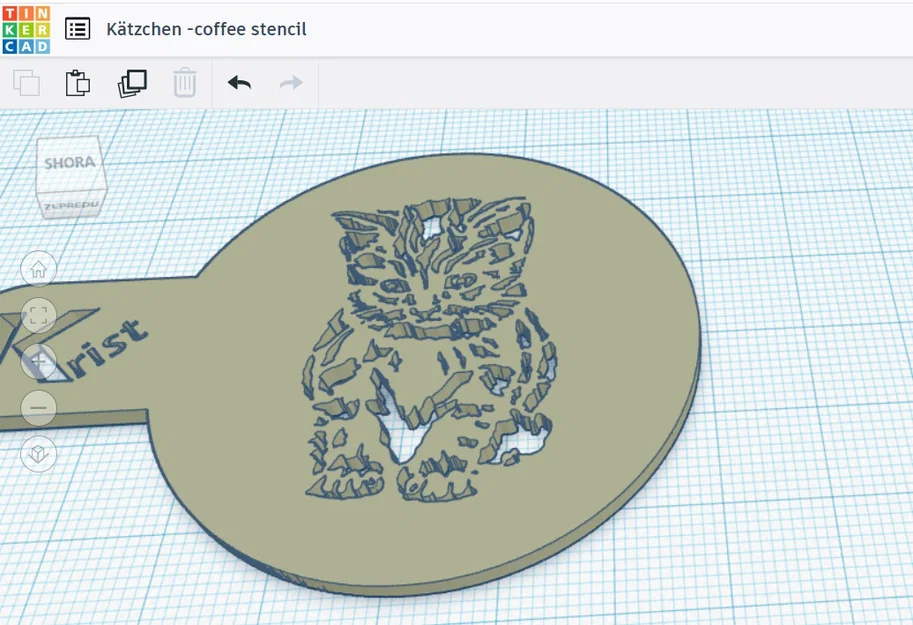Khuôn Tạo Hình Cà Phê Hình Chú Mèo (Kätzchen Coffee Stencil) In 3D - Image 3