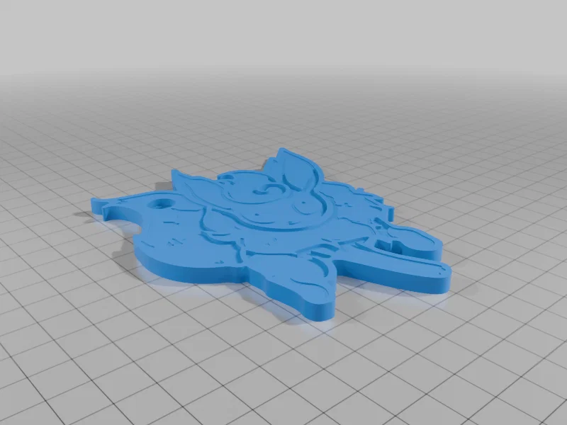 Móc khóa Flareon Pokémon – Charm Eevee/ Pokémon, 3D Printed Keychain - Image 2