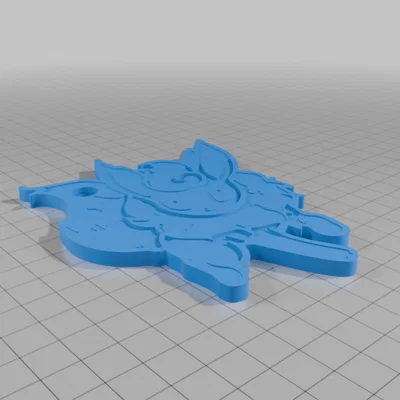 Móc khóa Flareon Pokémon – Charm Eevee/ Pokémon, 3D Printed Keychain