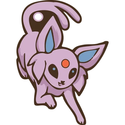 Móc khóa Espeon Pokémon – Charm Eevee, Charm Pokémon, Keychain in 3D