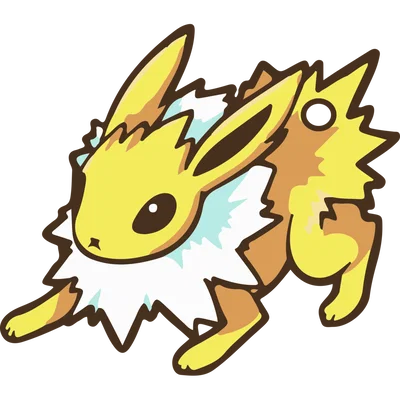 Móc khóa Jolteon Pokémon, Charm Eevee, Keychain in 3D