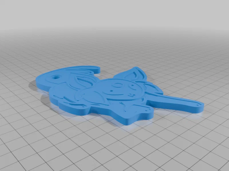 Móc khóa Espeon Pokémon – Charm Eevee, Charm Pokémon, Keychain in 3D - Image 2