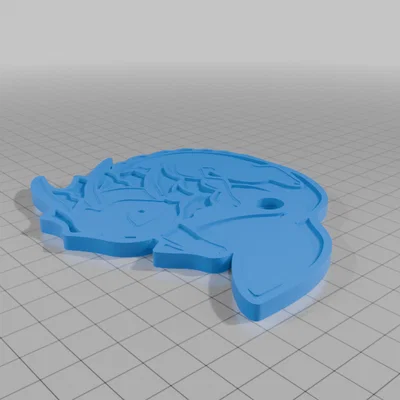 Móc khóa Vaporeon Pokémon – Eevee Charm, Pokémon Charm, 3D Printed Keychain