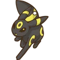 Móc khóa Umbreon Pokémon, Charm Eevee, Charm Pokémon, Móc khóa in 3D - Thumbnail 1