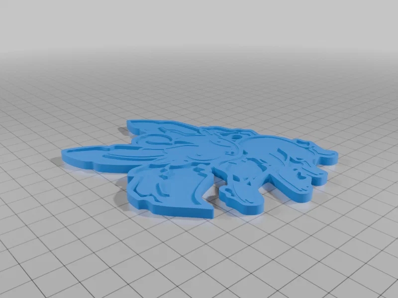 Móc khóa Leafeon Pokemon – Eevee Charm, Pokemon Charm, 3D Printed Keychain - Image 2