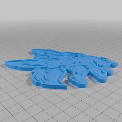 Móc khóa Leafeon Pokemon – Eevee Charm, Pokemon Charm, 3D Printed Keychain