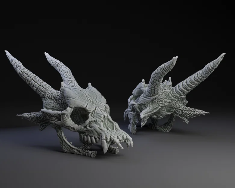Mô hình hộp sọ rồng Dragon Skull cho trang trí Dungeons & Dragons - Image 1
