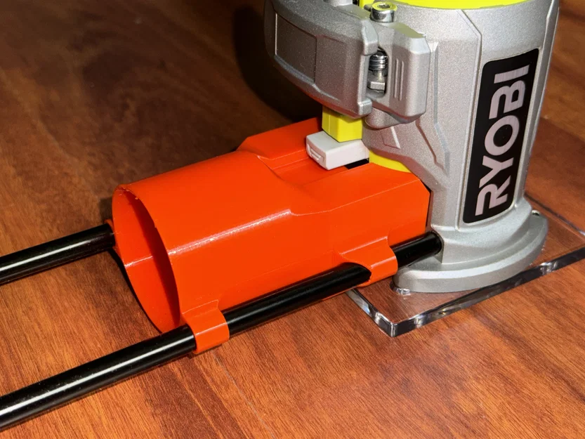 Bộ hút bụi cho Ryobi Router (R18TR) dùng ống hút 45mm - Image 5