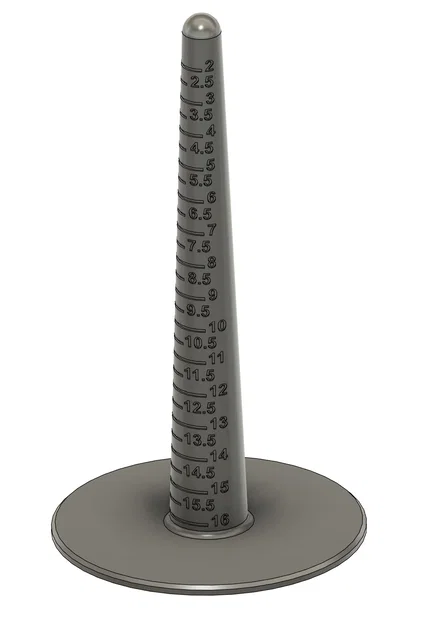 Côn đo size nhẫn US 2-16 (Ring Sizer Cone) - Image 2