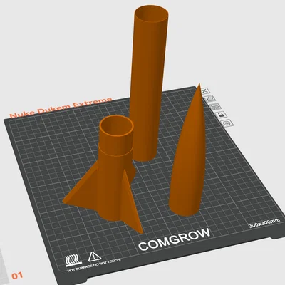 Nuke Dukem Model Rocket - Extreme Series (Rocket mô hình BT60/29mm)