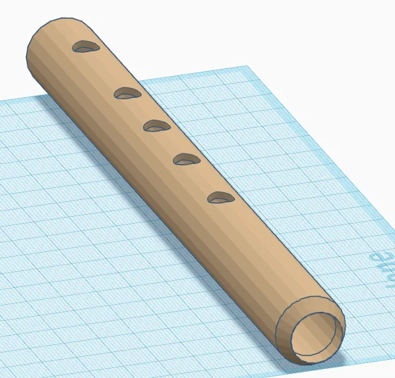 Mô hình sáo thổi (Whistle/Flute) 3D đơn giản dễ in - Image 1