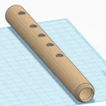 Mô hình sáo thổi (Whistle/Flute) 3D đơn giản dễ in - Thumbnail 1