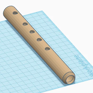 Mô hình sáo thổi (Whistle/Flute) 3D đơn giản dễ in