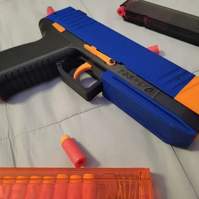 SRP-2 Recoiling Foam Dart Blaster – Pistol flywheeler dùng Talon mag