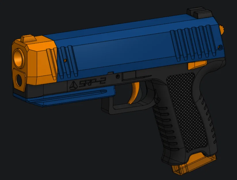 SRP-2 Recoiling Foam Dart Blaster – Pistol flywheeler dùng Talon mag - Image 4