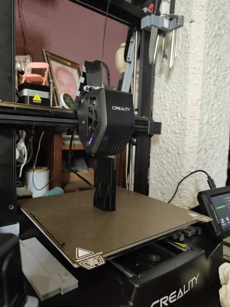 Ender 3 V3 KE/SE: Bracket treo spool ngang xuống sàn, chống rung - Image 5