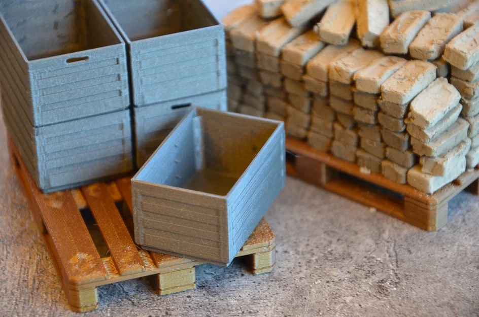 Thùng hàng cho Euro Pallet tỉ lệ 1/10 - Image 1