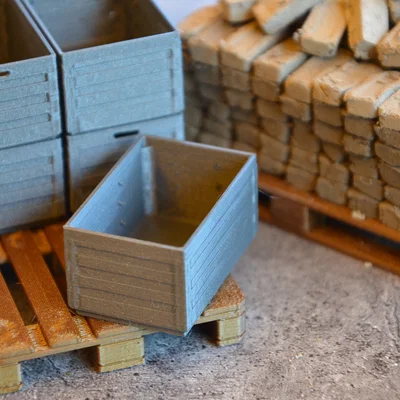 Thùng hàng cho Euro Pallet tỉ lệ 1/10