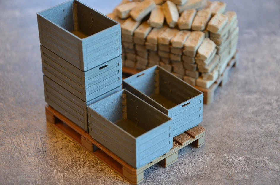 Thùng hàng cho Euro Pallet tỉ lệ 1/10 - Image 2