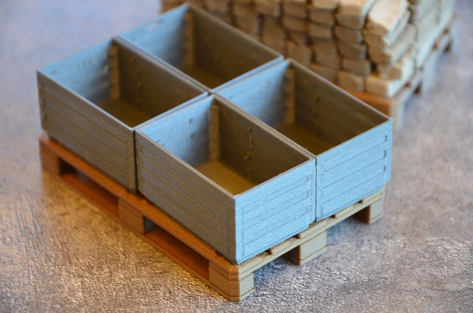 Thùng hàng cho Euro Pallet tỉ lệ 1/10 - Image 3